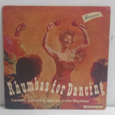 Discos de vinilo: CARMEN CAVALLARO AND HIS LATIN RHYTHMS, RHUMBAS FOR DANCING (BRUNSWICK 1960). Lote 362967565