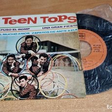 Discos de vinilo: TEEN TOPS QUIEN PUSO EL BOMP 7” EP VINILO ESPAÑA DEL AÑO 1962 MONO ENRIQUE GUZMAN 4 TEMAS. Lote 363005165