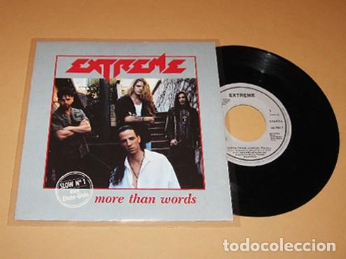 Discos de vinilo: EXTREME - MORE THAN WORDS - SINGLE - 1991 - BALADA N&ordm;1