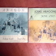 Discos de vinilo: 2 DISCOS SINGLES DE JOTAS ARAGONESAS JOSE SOTO, FELISA GALE
