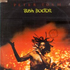 Disques de vinyle: PETER TOSH - BUSH DOCTOR / LP EMI-ODEON 1978. CON ENCARTE / CARATULA ALGO ROZADA RF-14069. Lote 363057185