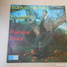 Discos de vinilo: PARERA FONS, SG, BUENAS NOCHES (BONA NIT) + 1, AÑO, 1967, REGAL SCDL 69.023. Lote 363062265