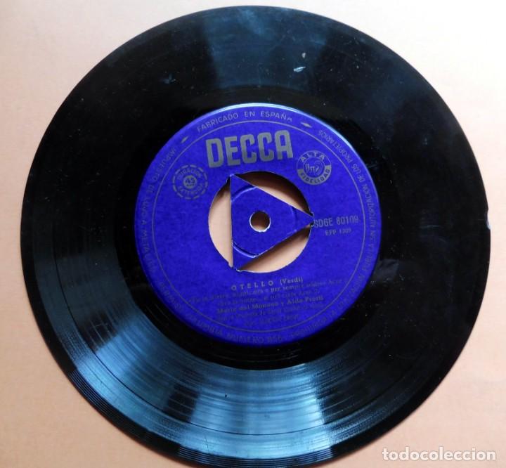 Discos de vinilo: DISCOS SINGLE - DECCA - OTELLO - SOLO EL DISCO - Foto 2