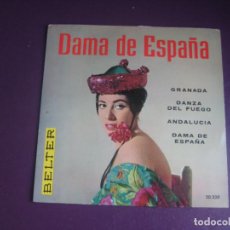 Discos de vinilo: EMMA MALERAS Y SU CONJUNTO - DAMA DE ESPAÑA - ORQ SINFONICA DEL AIRE - EP BELTER 1960 - CLASICA. Lote 363079565