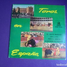 Discos de vinilo: TOROS EN ESPAÑA - EP ODEON 195? - BANDA ESPAÑOLA - GATO MONTES / SUSPIROS DE ESPAÑA +2 PASODOBLE. Lote 363079880