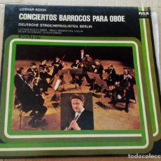 Discos de vinilo: LOTHAR KOCH - CONCIERTOS BARROCOS PARA OBOE. Lote 363080415
