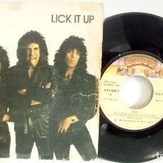 Discos de vinilo: KISS - LICK IT UP / NOT FOR THE INNOCENT - SINGLE - 1983 - SPAIN. Lote 363081925