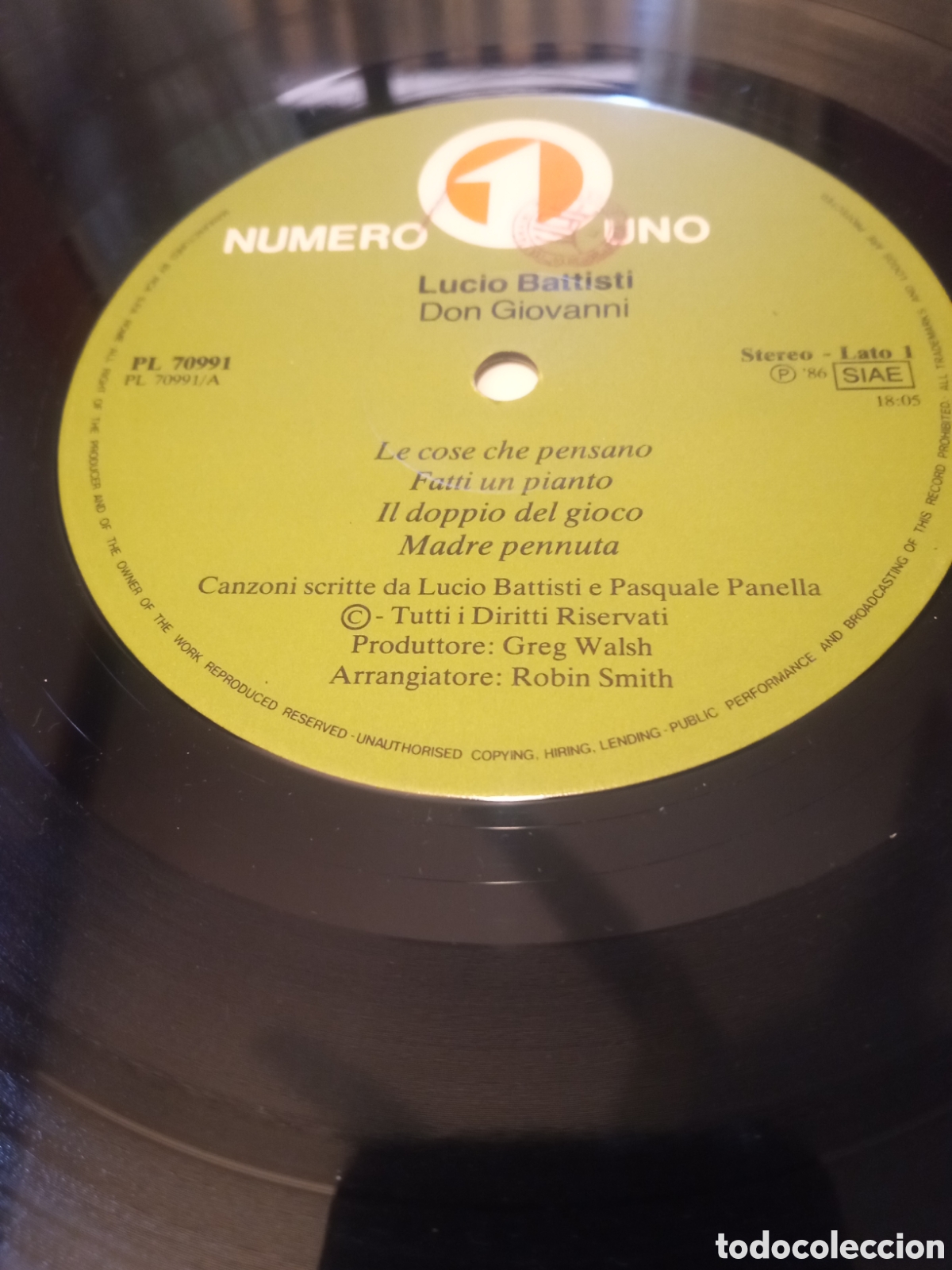 Discos de vinilo: Lucio Battisti - Don Giovanni. - Foto 5