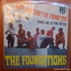 Discos de vinilo: THE FOUNDATIONS / BABY NOW THAT I'VE FOUND YOU+3 / ENGLAND /1963 / EP. Lote 363088075