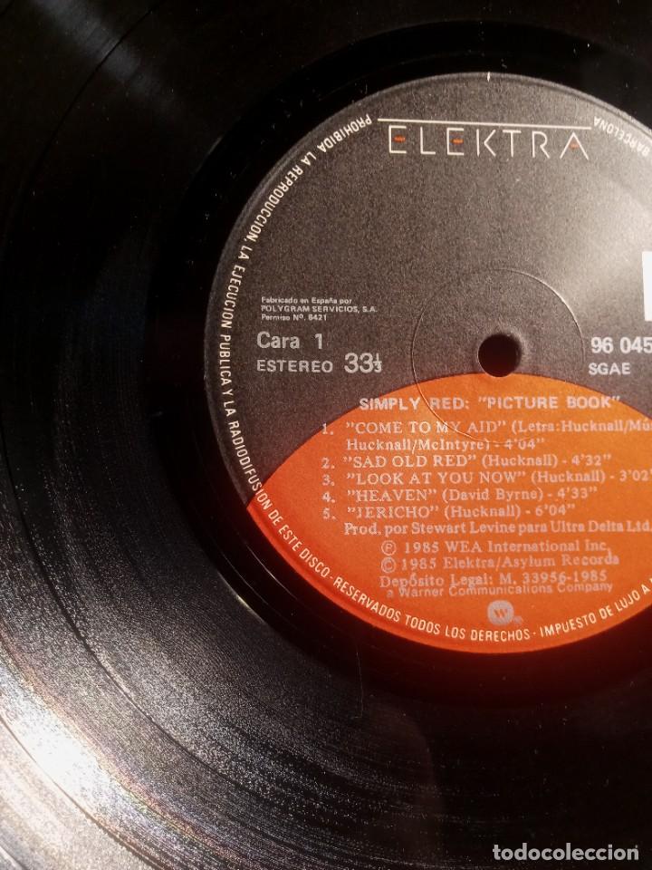 Discos de vinilo: SIMPLY RED - PICTURE BOOK. - Foto 3
