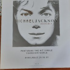Discos de vinilo: MICHAEL JACKSON- YOUR ROCK MY WORLD-DISPLAY PROMO-SOLO UNA CARA. Lote 363120710