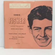 Discos de vinilo: EDDIE FISHER, CHEEK TO CHEEK (RCA ? USA). Lote 363122260