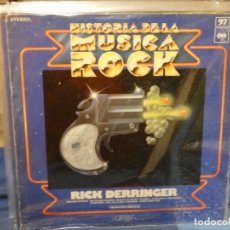 Discos de vinilo: EXPRO LP HISTORIA DE LA MUSICA ROCK ORBIS 97 TAPA GASTADILLA VINILO OK RICK DERRINGER. Lote 363159560