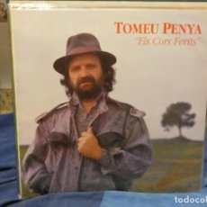 Discos de vinilo: EXPRO LP TOMEU PENYA ELS CORS FERITS 1990 BUEN ESTADO GENERAL. Lote 363162620