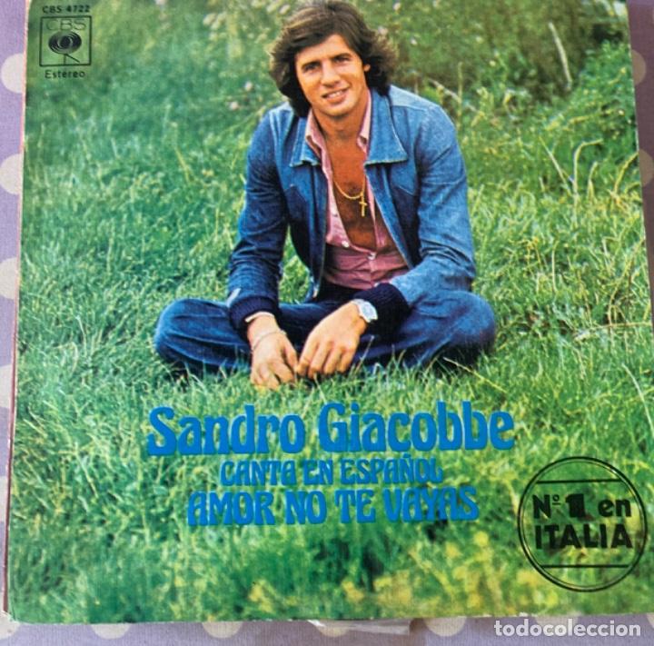 Discos de vinilo: Sandro Giacobbe Amor no te vayas - Foto 1