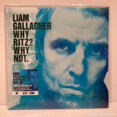 Disques de vinyle: LIAM GALLAGHER - WHY RITZ? WHY NOT. - RARE LIMITED GREEN VINYL 2LP. Lote 363184665