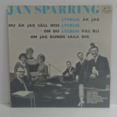 Discos de vinilo: JAN SPARRING, LYCKLIG AR HAG (H.HAROLD 1965, SWEDEN) TRICENTER. Lote 363200990
