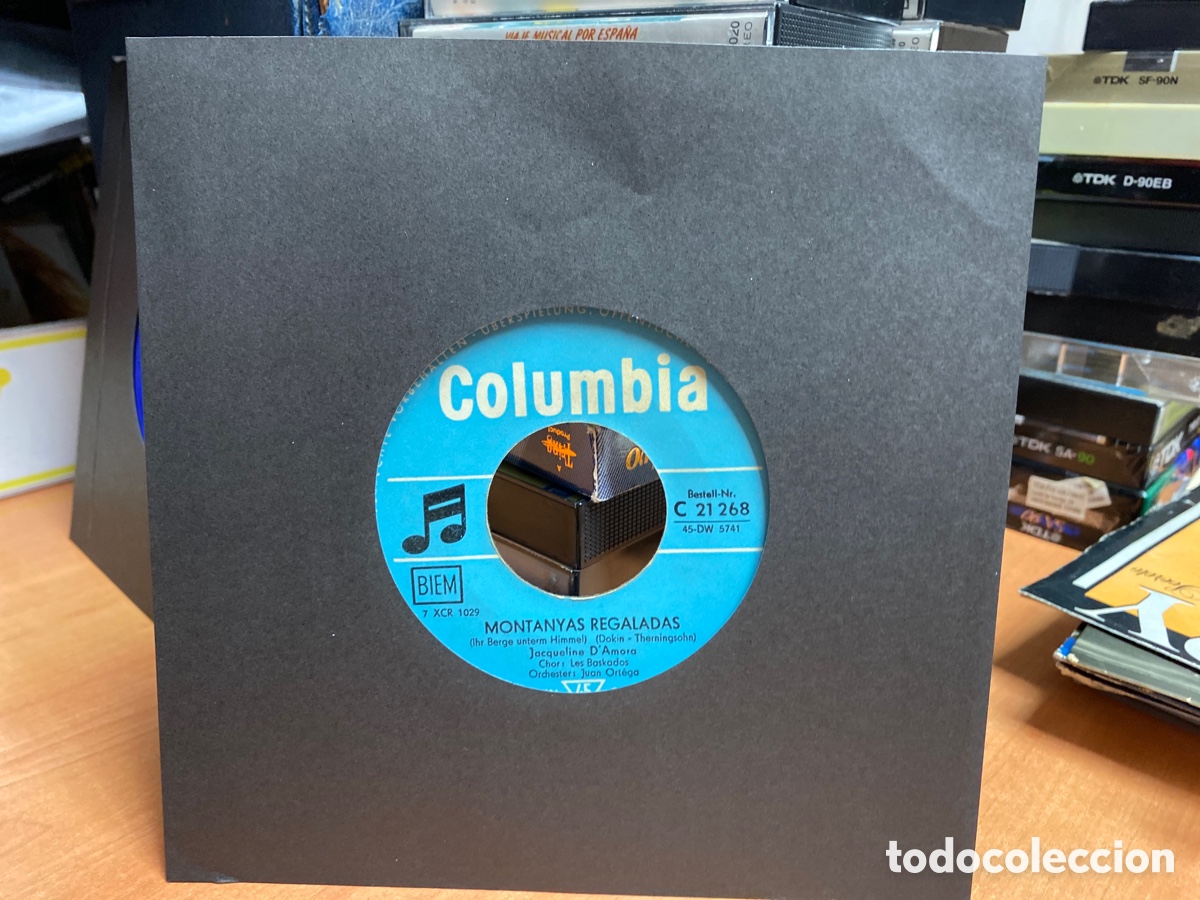 Discos de vinilo: Jacqueline DAmora - Montanyas Regaladas (7&rdquo;, Single) - Foto 1