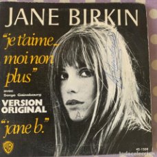 Disques de vinyle: JANE BIRKIN JE T’AIME MOI NON PLUS. Lote 363233495