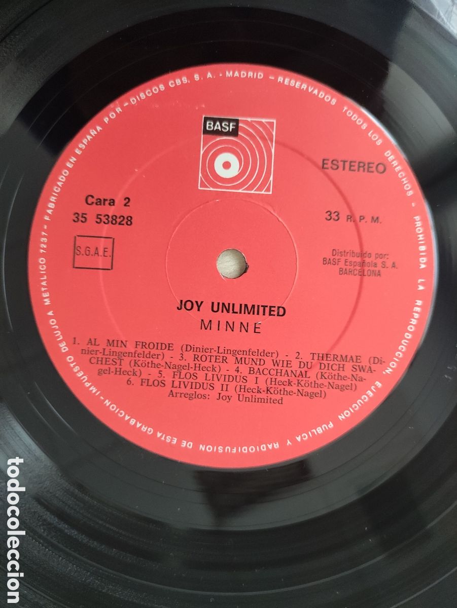 Discos de vinilo: Joy Unlimited - Minne - BASF 1976 - Foto 9