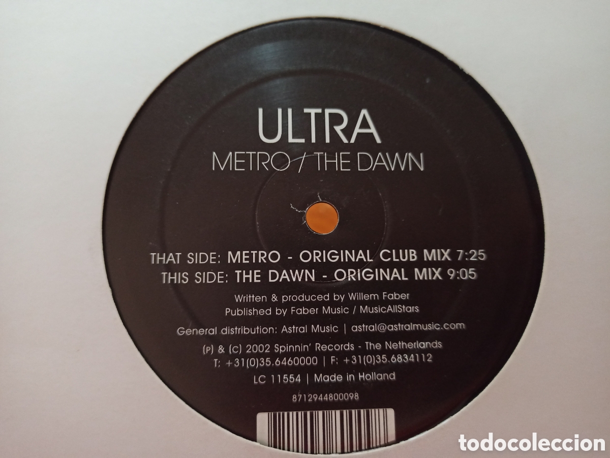 Discos de vinilo: Ultra - Metro / The Dawn - Foto 1