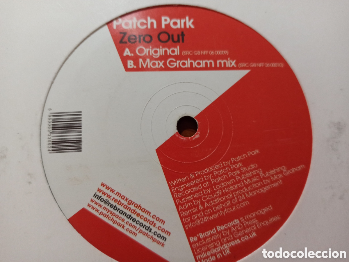 Discos de vinilo: Patch Park - Zero Out - Foto 1
