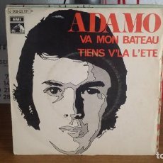 Discos de vinilo: DSG - ADAMO VA MON BATEAU / TIENS V'LA L'ETE - DISCO SINGLE AÑO 1970 - PROMO. Lote 363269575