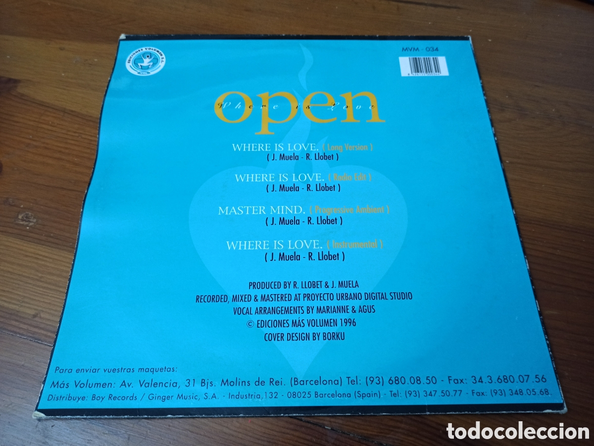 Discos de vinilo: Open - Where Is Love - Foto 2