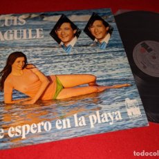 Disques de vinyle: LUIS AGUILE TE ESPERO EN LA PLAYA LP 1974 ARIOLA SEXY NUDE COVER. Lote 363460625