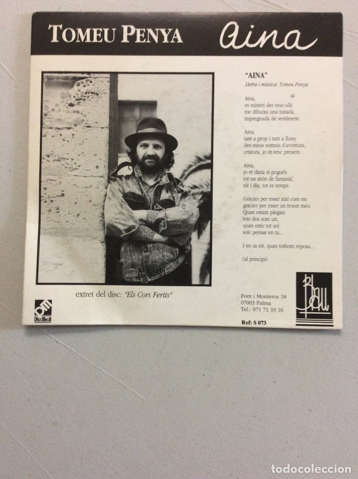 Discos de vinilo: Tomeu Penya. Aina. - Foto 1