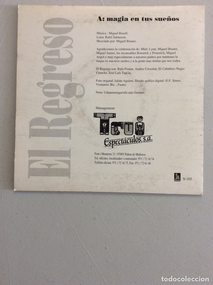 Discos de vinilo: El Regreso. Magia en tus sue&ntilde;os. - Foto 2