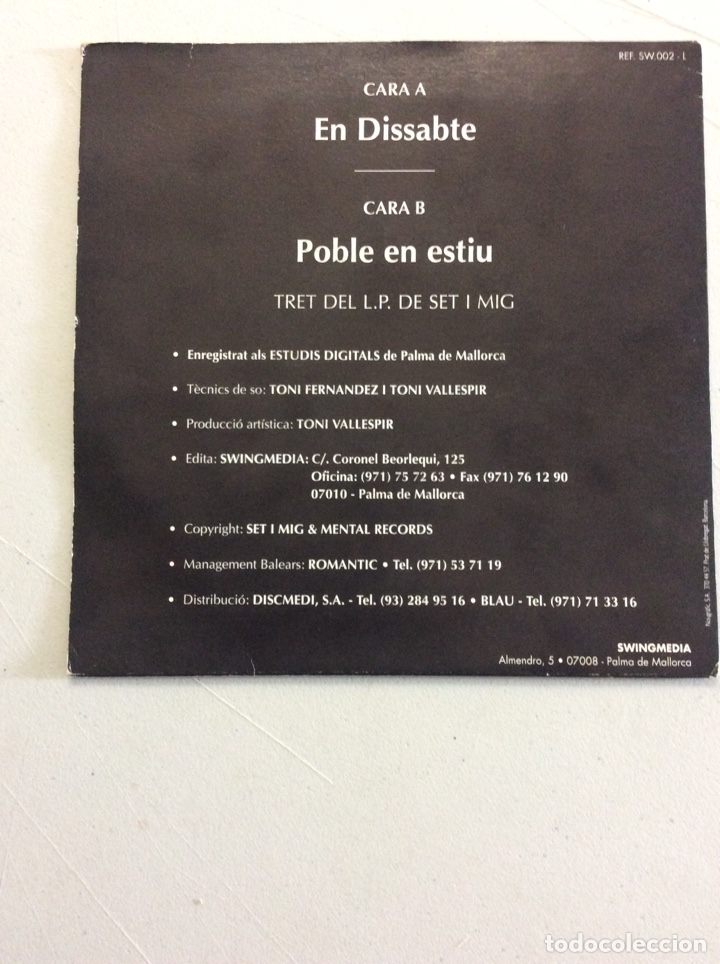 Discos de vinilo: Set i mig. En Dissabte. Poble en estiu. - Foto 2
