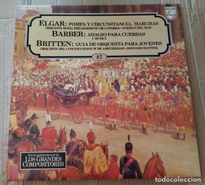 Discos de vinilo: SALVAT GRANDES COMPOSITORES #87 - ELGAR - BARBER - BRITTEN