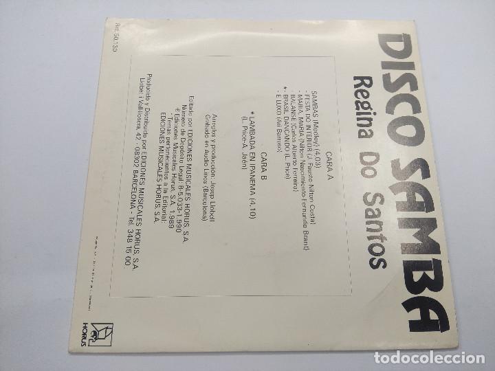 Discos de vinilo: REGINA DO SANTOS/DISCO SAMBA/SINGLE. - Foto 3