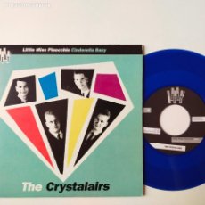 Discos de vinilo: THE CRYSTALAIRS- LITTLE MISS PINOCCHIO- SPAIN SINGLE 1998- BLUE VINYL- COMO NUEVO.. Lote 363498925