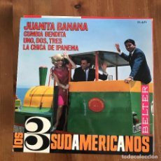 Discos de vinilo: 3 SUDAMERICANOS - JUANITA BANANA - 7” EP BELTER 1966. Lote 363499175