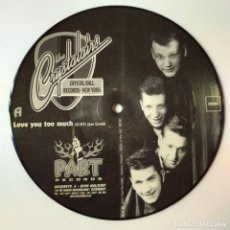 Discos de vinilo: THE CRYSTALAIRS- LOVE YOU TOO MUCH- GERMAN SINGLE 2001- PICTURE DISC- COMO NUEVO.. Lote 363499320