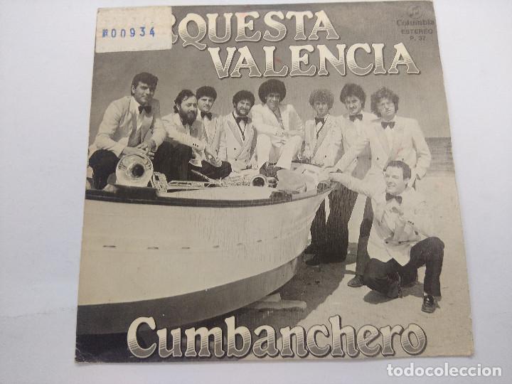 Discos de vinilo: ORQUESTA VALENCIA/CUMBANCHERO/SINGLE PROMOCIONAL. - Foto 1