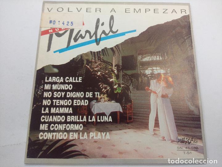 Discos de vinilo: MARFIL/VOLVER A EMPEZAR/SINGLE. - Foto 1