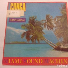 Discos de vinilo: MIAMI SOUND MACHINE/CONGA/SINGLE PROMOCIONAL.. Lote 363539590