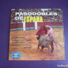 Discos de vinilo: PASODOBLES DE ESPAÑA - EP MARFER 1967 - MARCIAL ERES EL MAS GRANDE +3 - TOROS, COPLA. Lote 363545975