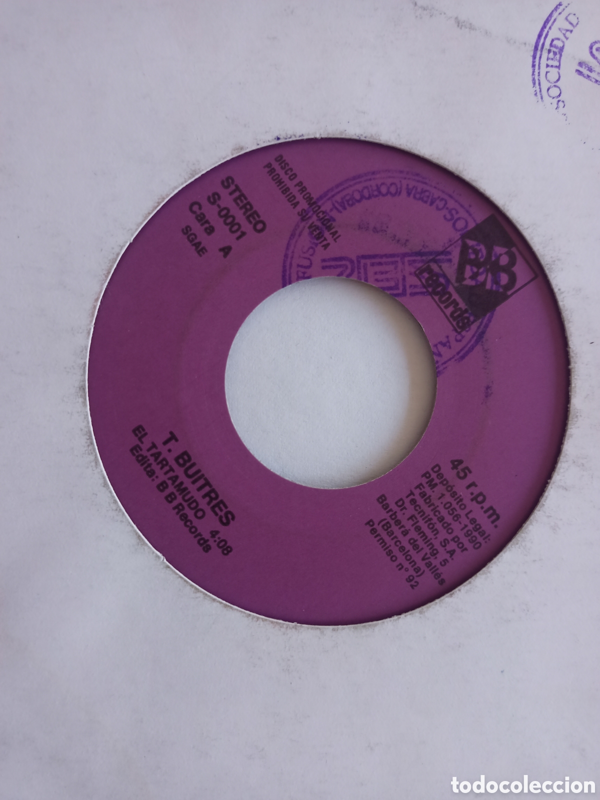 Discos de vinilo: T.Buitres - El tartamudo - Foto 1