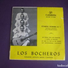 Discos de vinilo: LOS BOCHEROS - ESTAMPAS BILBAINAS Nº1 - DE TERUEL SON.. +3 - EP COLUMBIA 1959 - FOLK VASCO, POCO USO. Lote 363547010