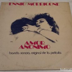 Discos de vinilo: L.P.: ENNIO MORRICONNE · BANDA SONORA ORIGINAL DE LA PELÍCULA ''AMOR ANÓNIMO'' · AM RECORDING, 1976. Lote 363572280