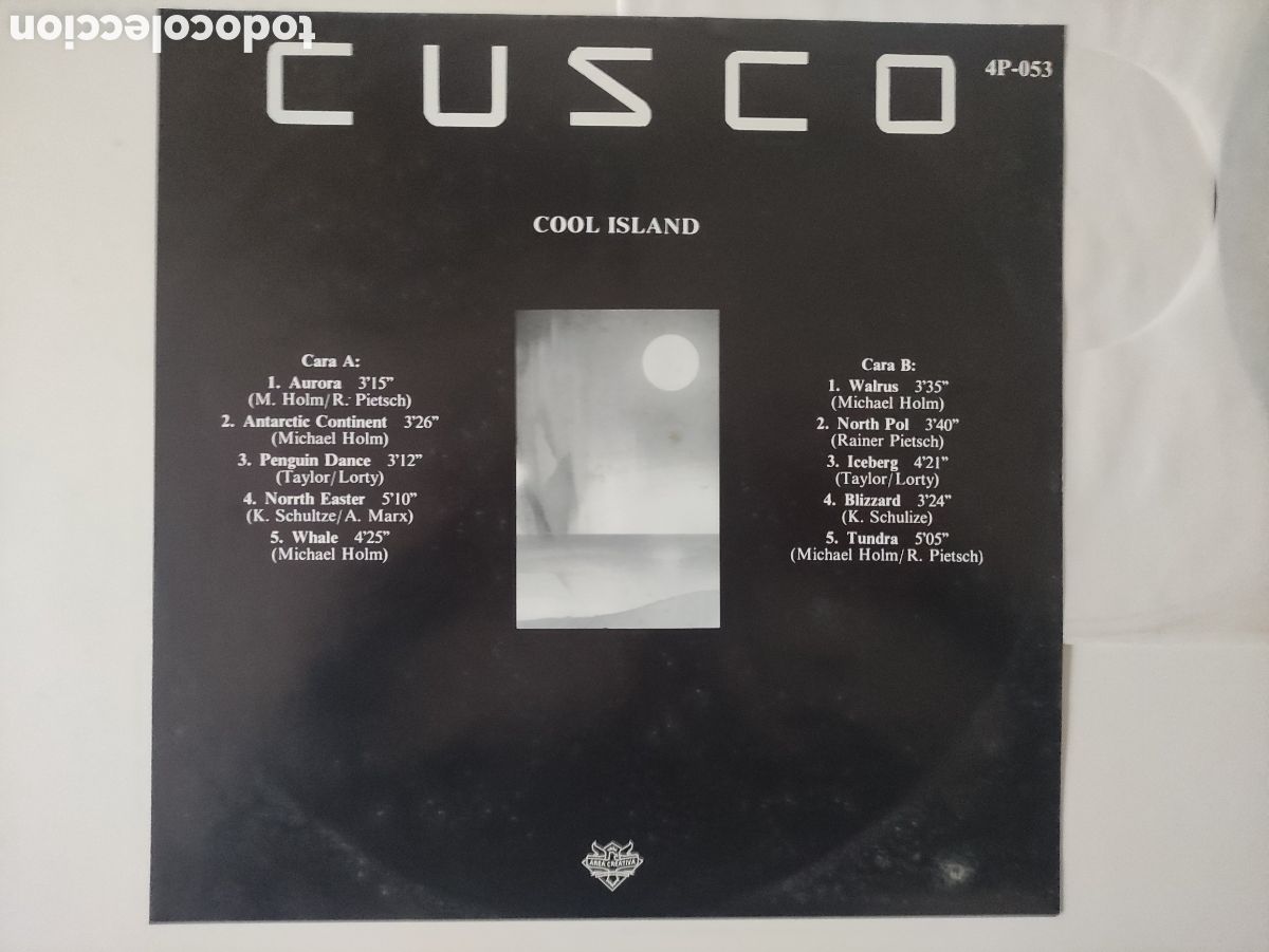 Discos de vinilo: Cusco &ndash; Cool Island - Area Creativa &ndash; 4P-053 - 1991 - Foto 4