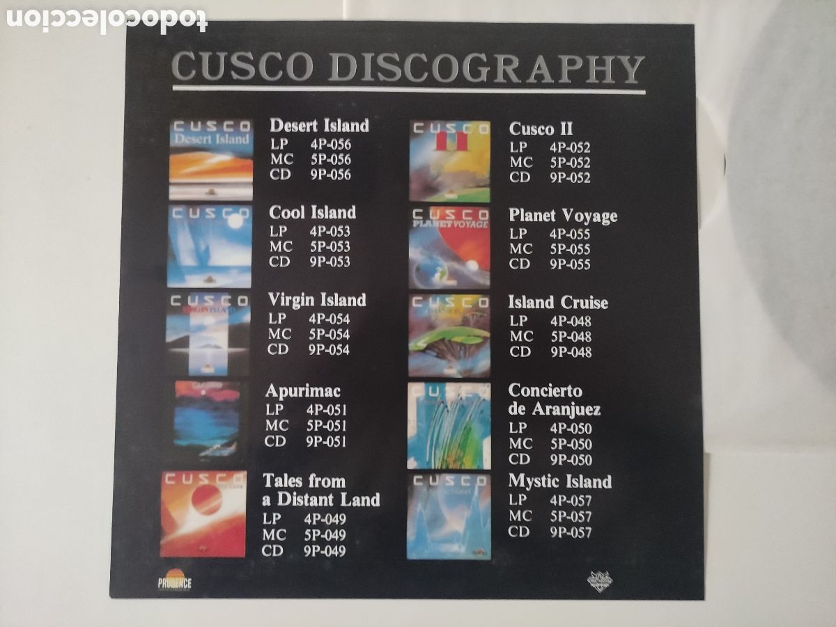 Discos de vinilo: Cusco &ndash; Cool Island - Area Creativa &ndash; 4P-053 - 1991 - Foto 5