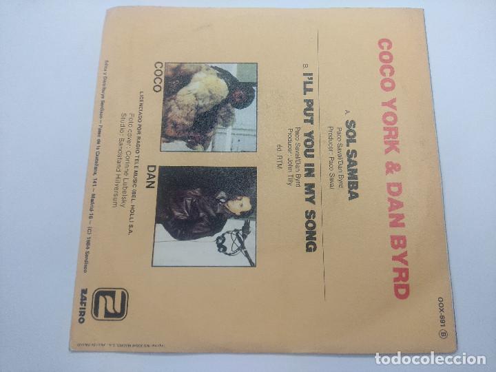 Discos de vinilo: COCO YORK & DAN BYRD/SOL SAMBA/SINGLE. - Foto 3