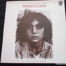 Discos de vinilo: LP JUAN PEÑA ”EL LEBRIJANO” - PERSECUCION - DOBLE PORTADA - CONTIENE UN LIBRETO. Lote 363739465