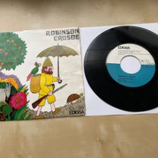 Discos de vinilo: JAUME PICAS - ROBINSON CRUSOE SINGLE 7” 1968 SPAIN EDIGSA CATALÀ. Lote 363742680