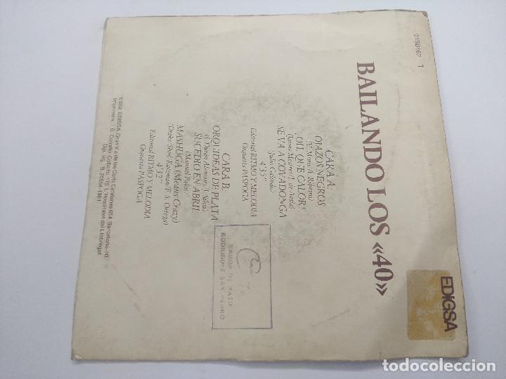 Discos de vinilo: ORQUESTA PASPOGA/BAILANDO LOS 40/SINGLE. - Foto 3